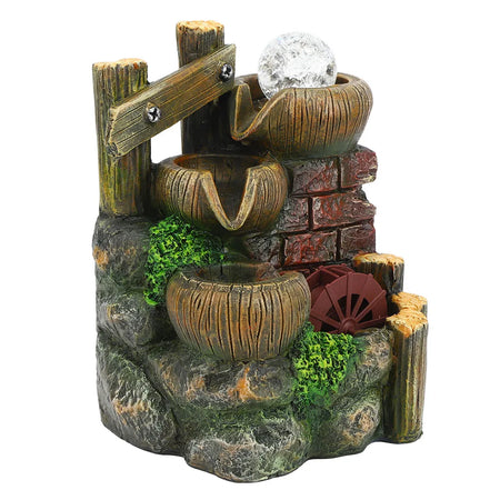 Resin Desktop Fountain &ndash; Flowing Water Ornament For Desk Default Title