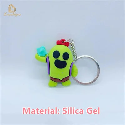 Poco Tara Cartoon Character Keyring - Spike Hero Ornament Pendant HYYSK-90