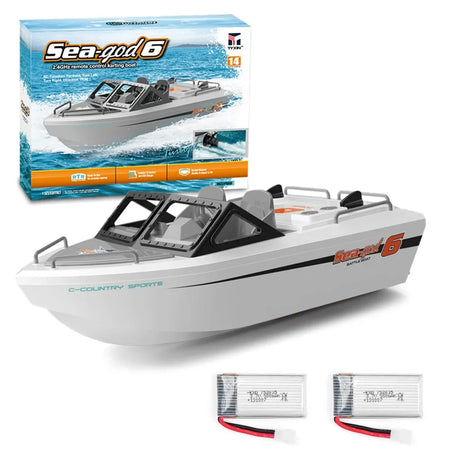 ZEY RC Brushless Jet 2.4G Remote Control Speedboat for Boys White-2B