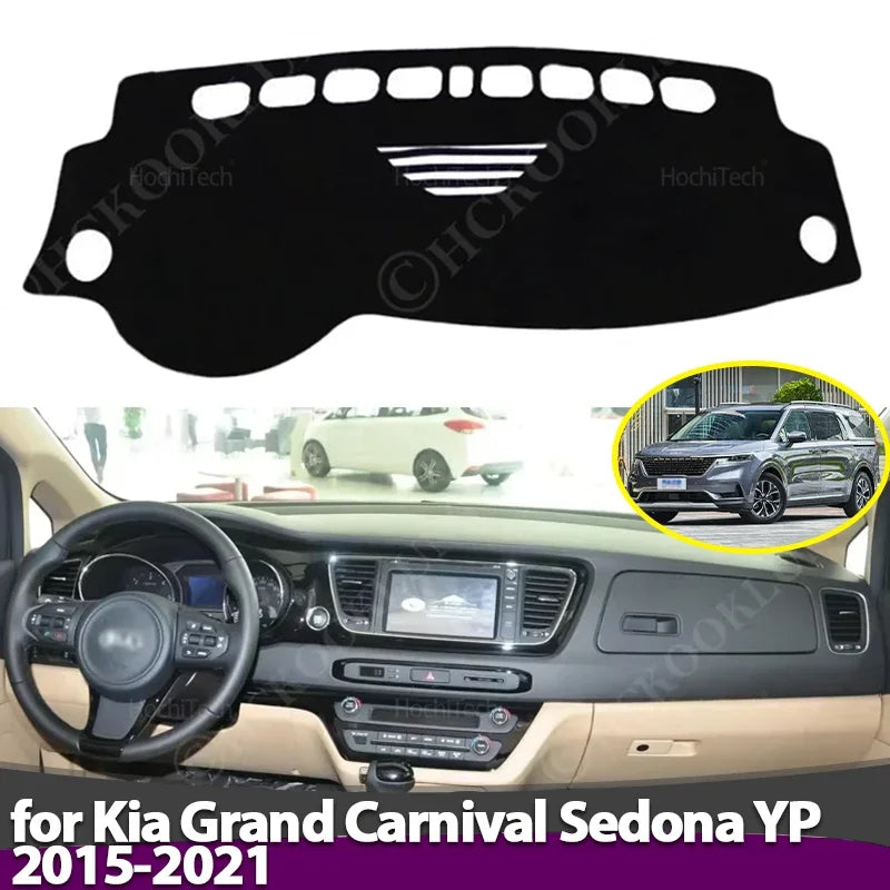 Liukastumisen estävä kojelaudan suojus Kia Grand Carnival Sedona YP 2015-2021