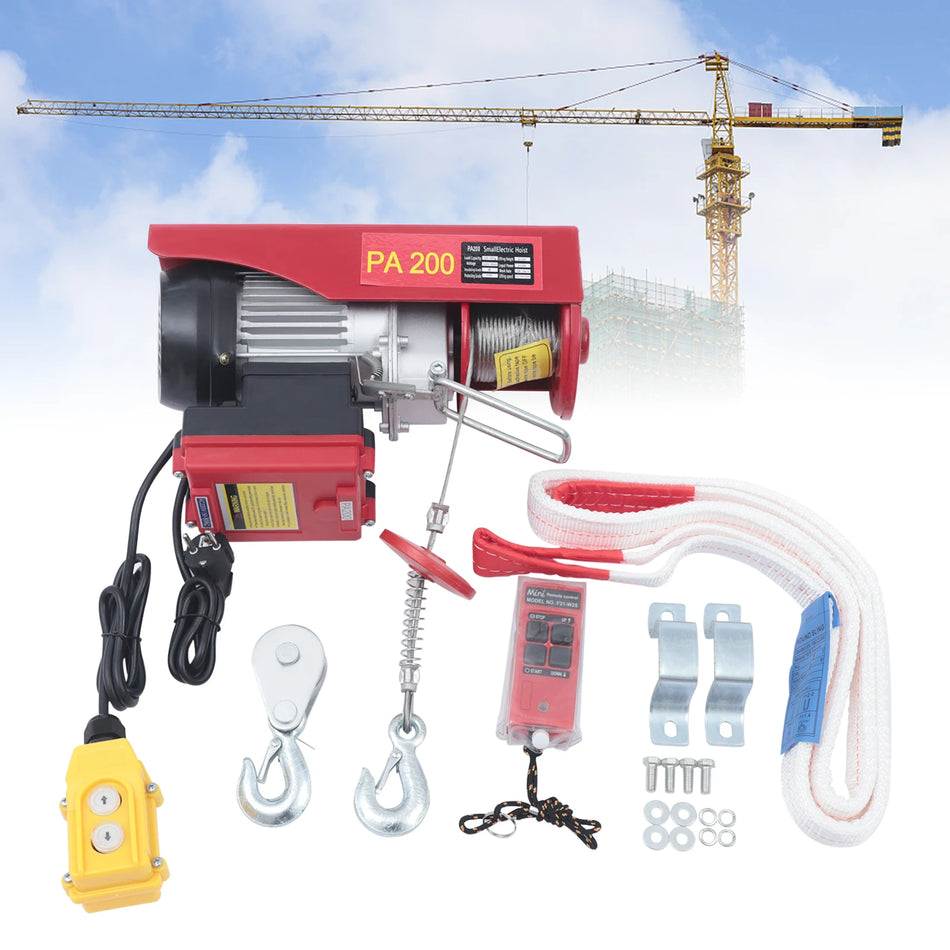 440LBS Električni dvigalni žerjav vitel – Daljinsko upravljanje