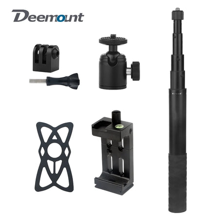 Deemount Portable Selfie Stick Kit &ndash; Adjustable Length for Perfect Shots