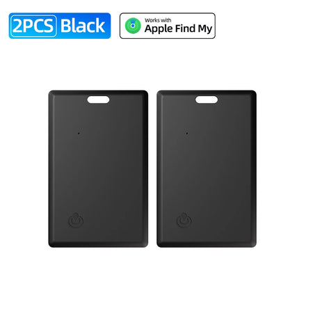 Anti-Lost Ultra-Thin Wallet Tracker &ndash; Find My iPhone GPS 2PCS Black