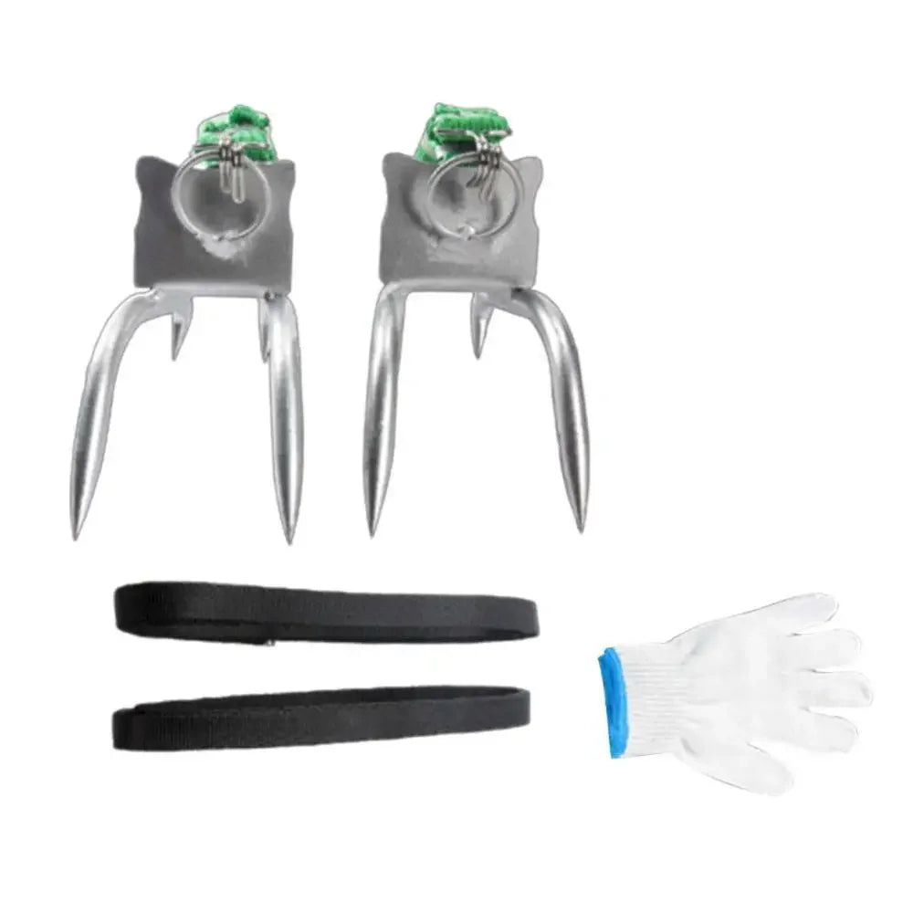 Tree Climbing Spikes for Hunting and Fruit Picking as shown