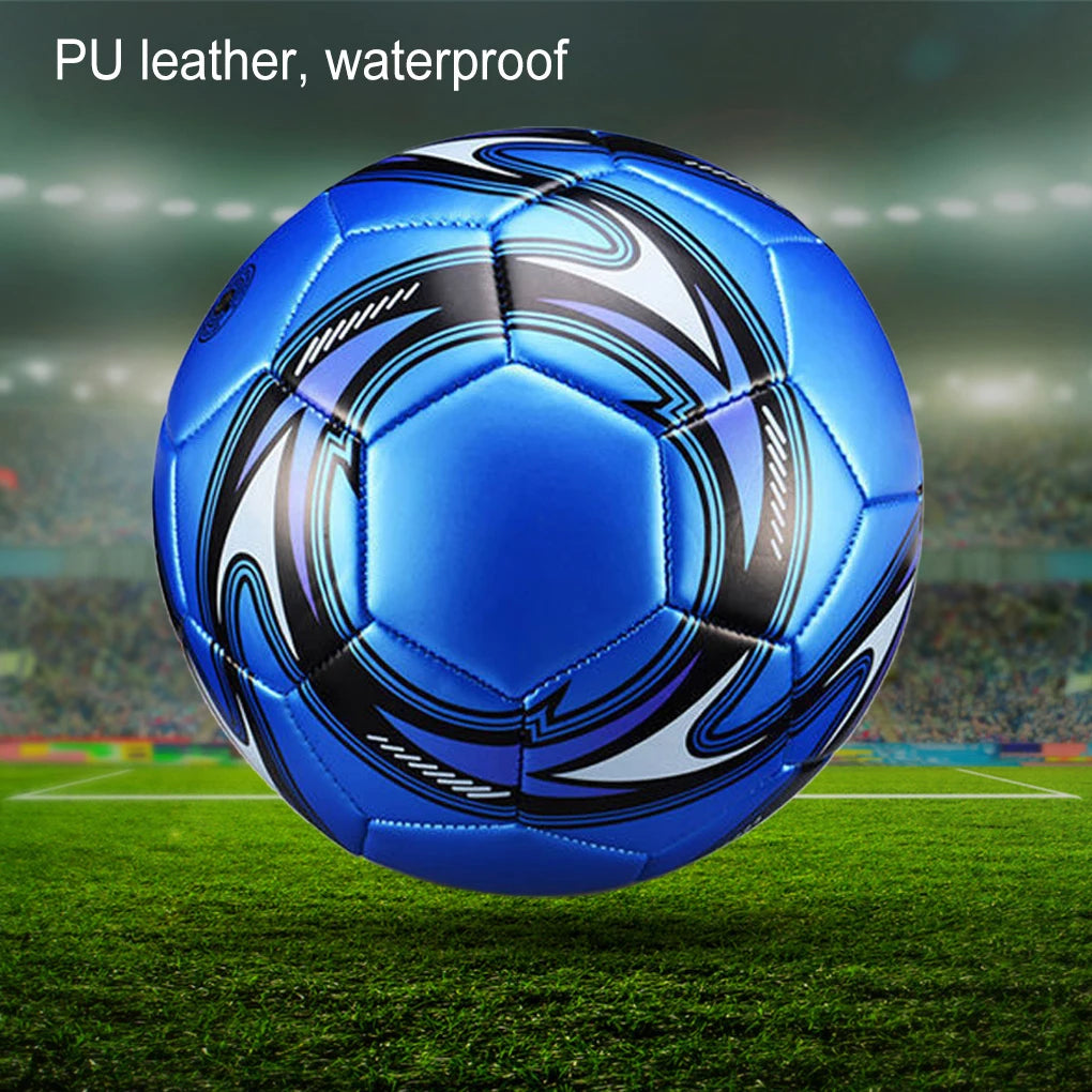 Premium Leakproof Size 5 Soccer Ball - Durable PU Leather Football