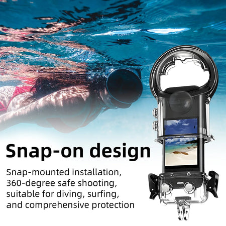 Insta360 X5 Dive Case &ndash; Completely Invisible Underwater Shooting