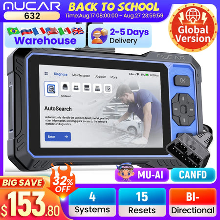 Thinkcar Mucar 632 &ndash; Bidirectional OBD2 CAN FD Scanner