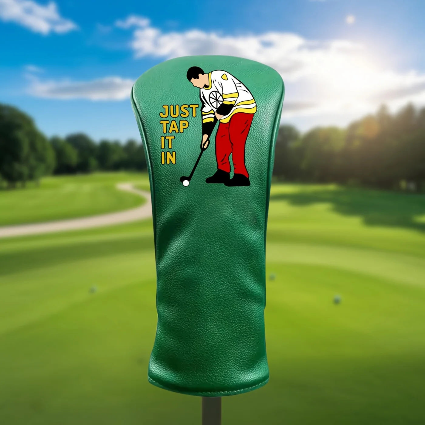 Golf Club Head Covers &ndash; Durable Embroidery with Cartoon Golfer Design Driver