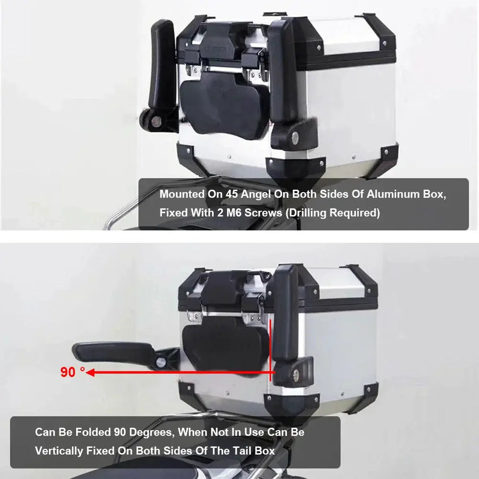 For BMW R1200GS R1250GS Adv F850GS GS1200 R 1200 1250 GS Motorcycle Armrest Passenger Rear-Box Tail Box Handrail Seat Backrest by InterCyprus Trading Ltd