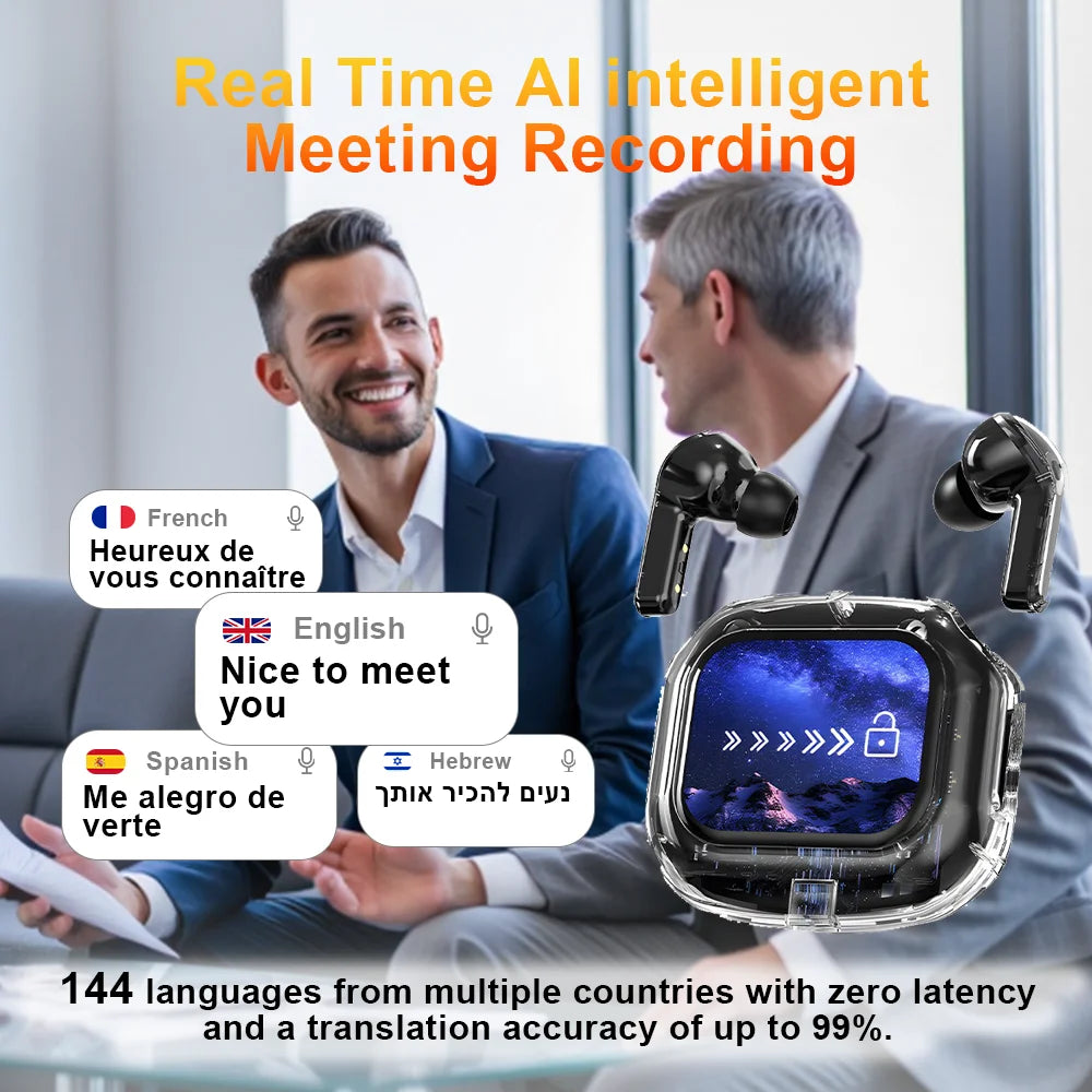 WJOY Translation Headphones &ndash; Smart Touch Screen With ANC