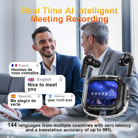 WJOY Translation Headphones &ndash; Smart Touch Screen With ANC