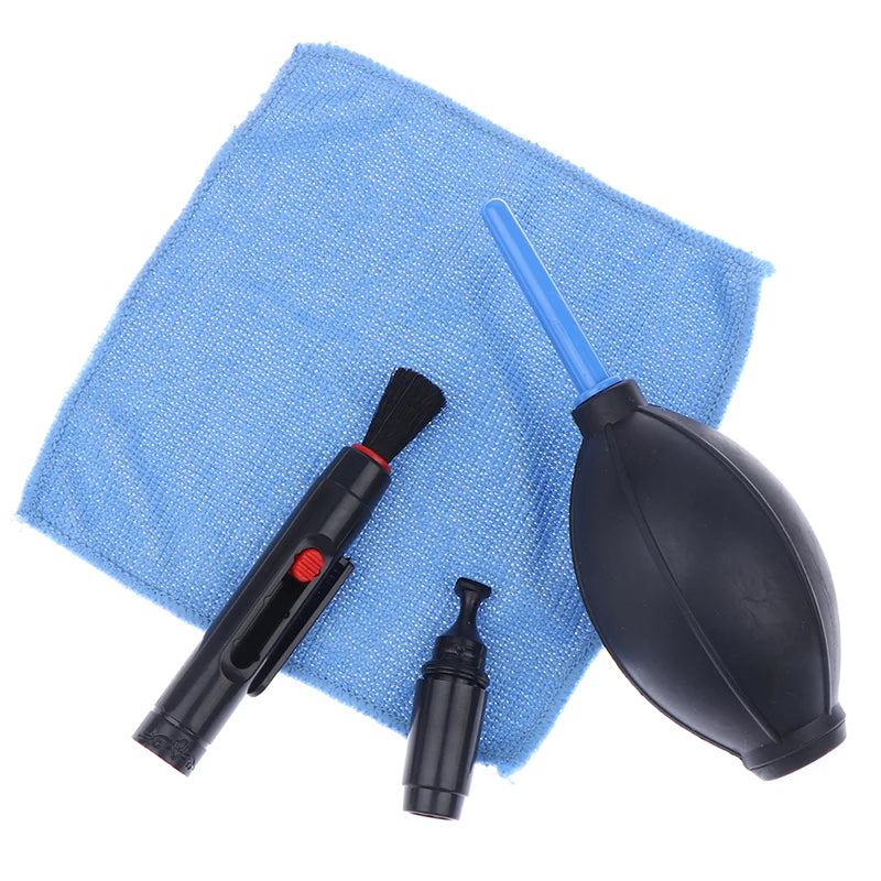Camera Cleaning Kit for DSLR &amp; Point &amp; Shoot Cameras - Dust Cleaner, Lens Brush, Pen, Wipes &amp; Air Blower