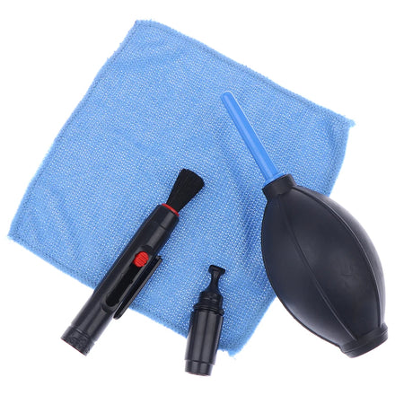 Camera Cleaning Kit for DSLR &amp; Point &amp; Shoot Cameras - Dust Cleaner, Lens Brush, Pen, Wipes &amp; Air Blower