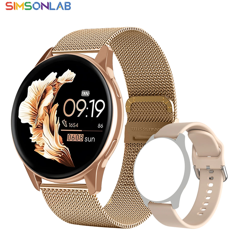 Smartwatch for Android and iOS with Heart Rate and Blood Pressure Monitoring