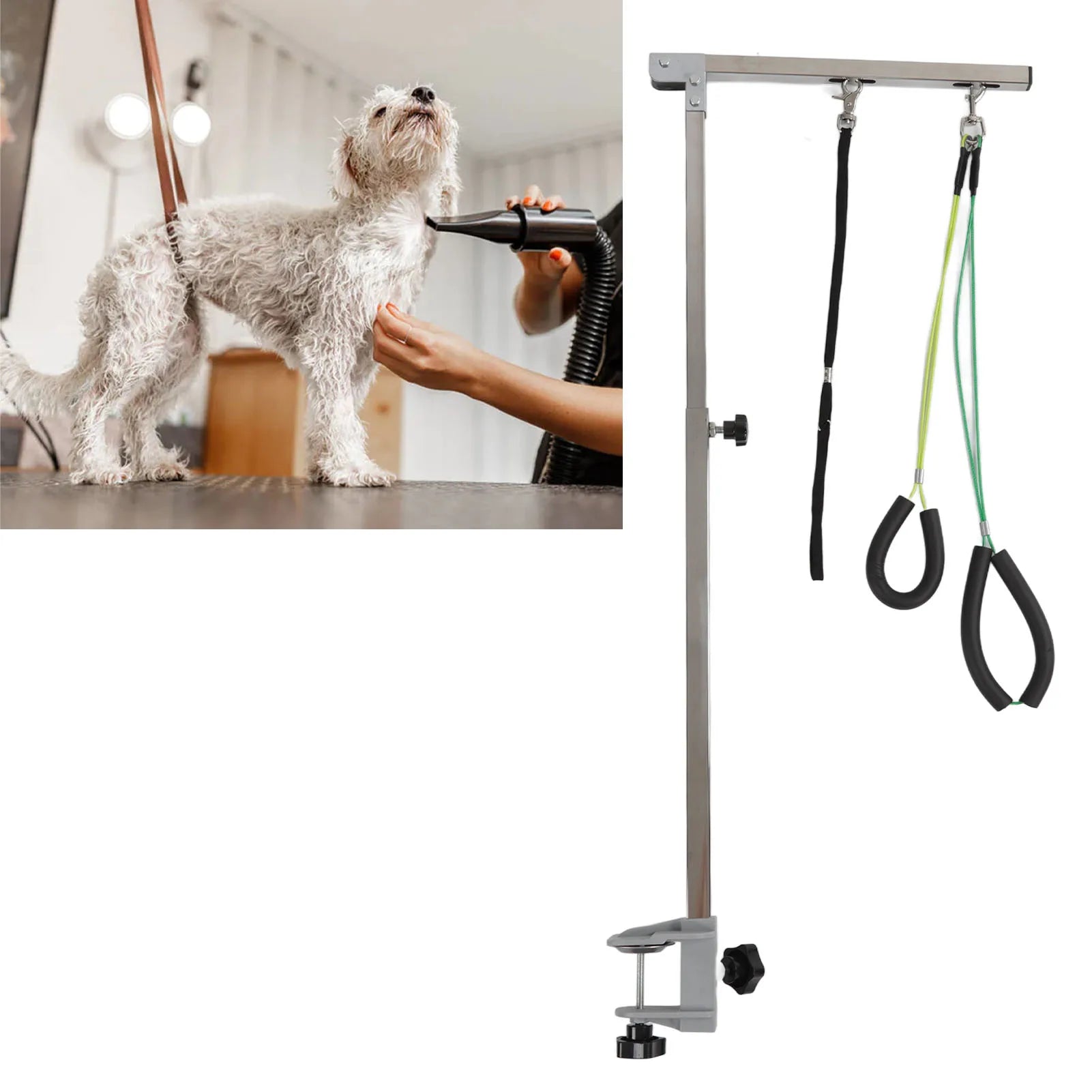 Pet Grooming Arm With Clamp &ndash; Height Adjustable 35in Noose