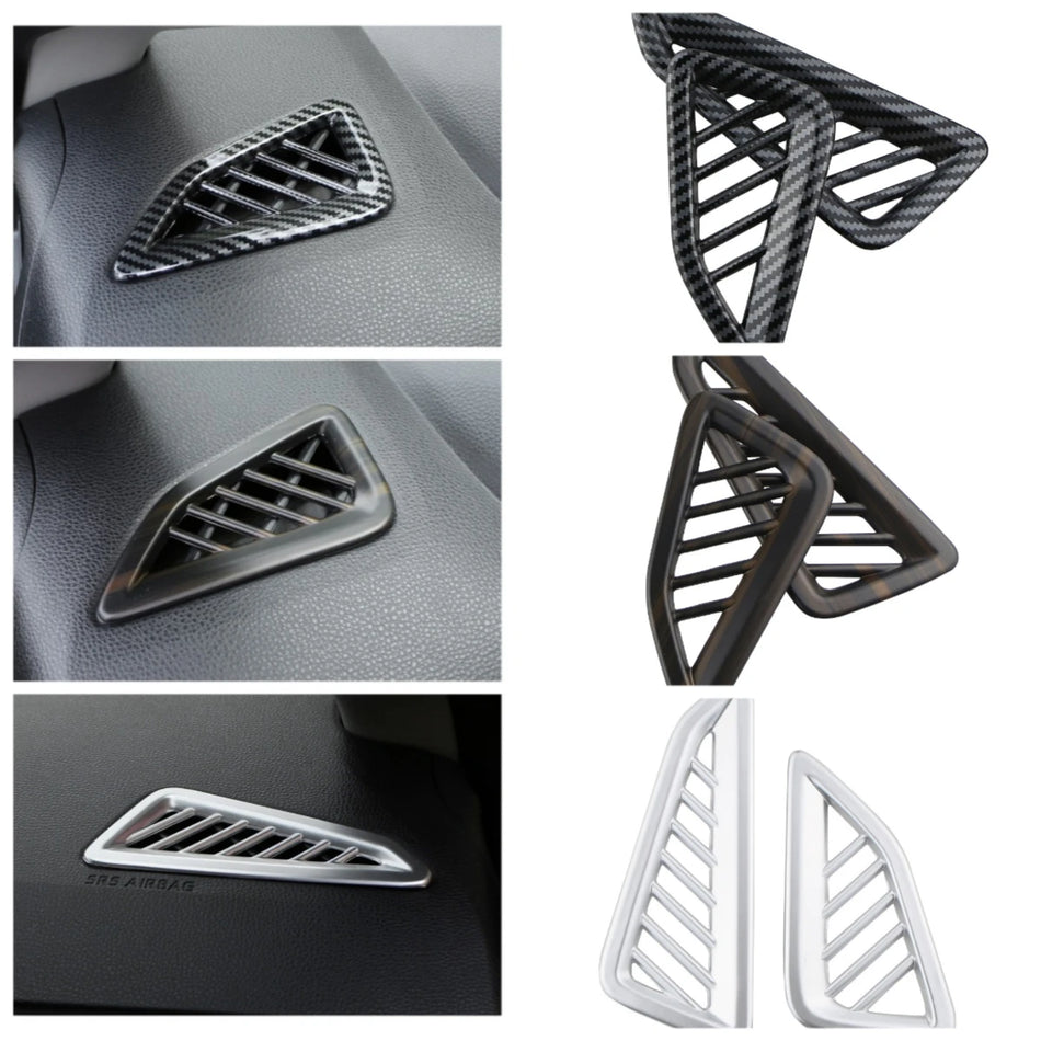 Καλύμματα Αεραγωγού ABS Χρώμιο Συμβατά Εσωτερικά Διακοσμητικά 2 Πακέτο για Toyota Corolla Cross XG10
