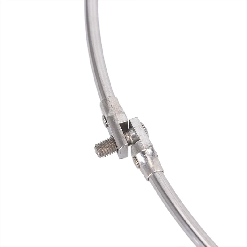 Gmarty Stainless Steel Folding Fishing Net Head - Compact and Durable