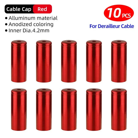 5mm Alloy Bicycle Brake Cable End Cap &ndash; Durable CNC-Machined Protection 4mm Shifter RD 10pc / CHINA