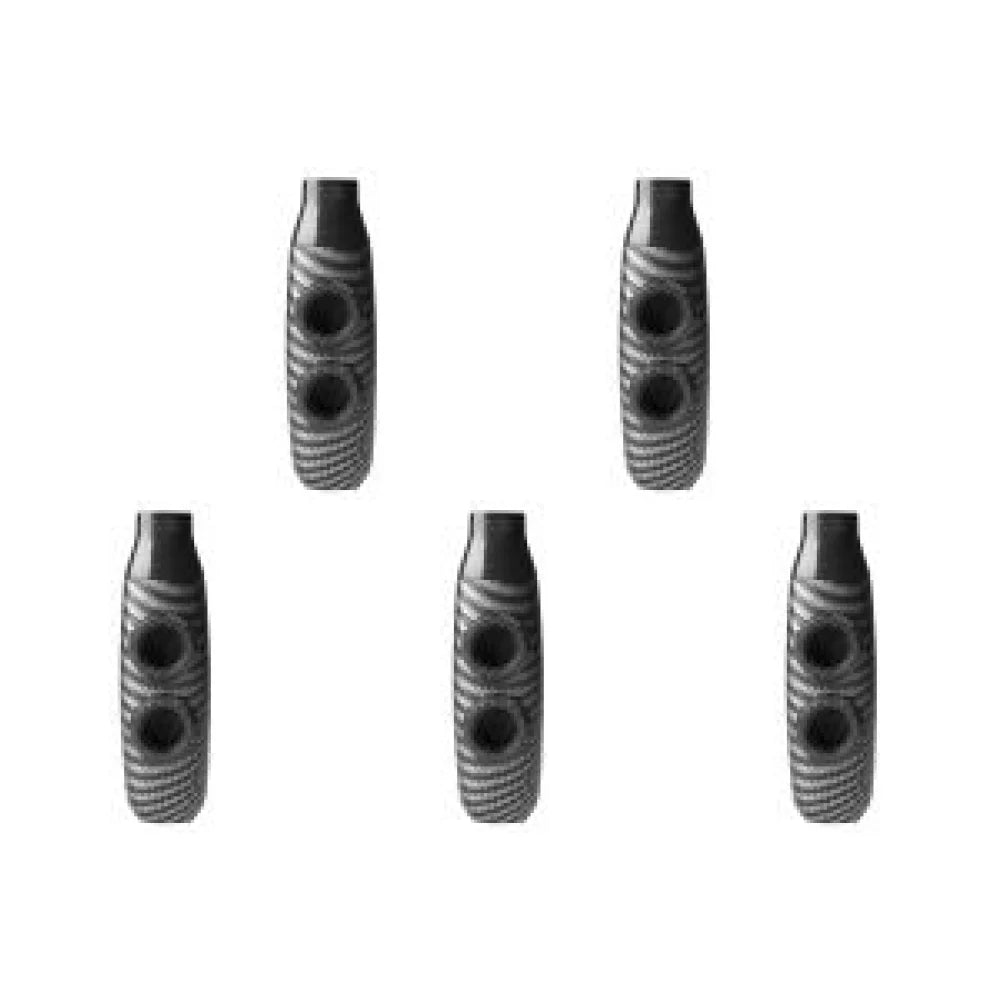 Double Hole Kazoo &ndash; Compact Portable Instrument For Ukulele Dark Brown 5PCS / CHINA