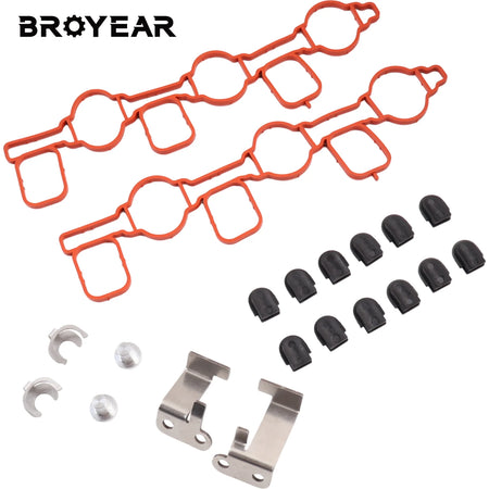 Swirl Flap Repair Kit With Aluminum Brackets And Gaskets For Audi VW 2.7 3.0 V6 TDI by InterCyprus Trading Ltd