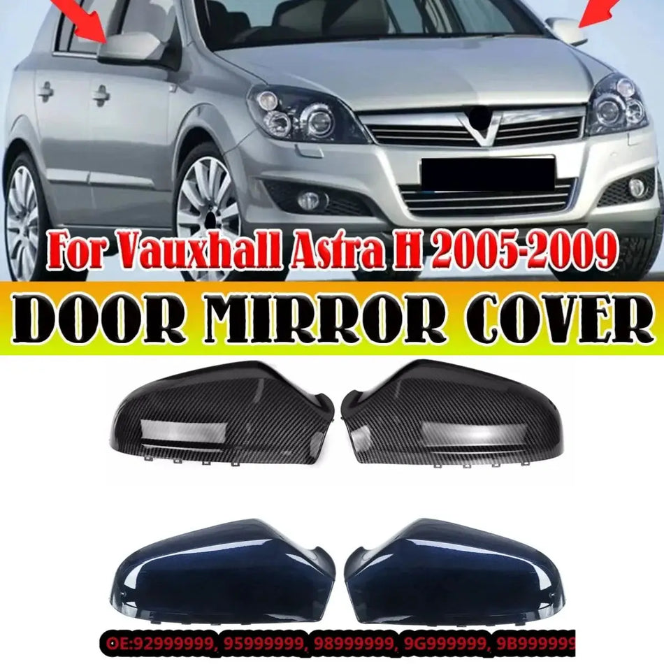 Rear View Mirror Covers ABS Plastic For Opel Vauxhall Astra H 2004-2013 by InterCyprus Trading Ltd