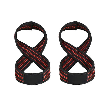 Figure 8 Weight Lifting Straps for Enhanced Grip Strength - Ideal for Deadlifts, Pull-ups &amp; Powerlifting black / S(24x11CM)