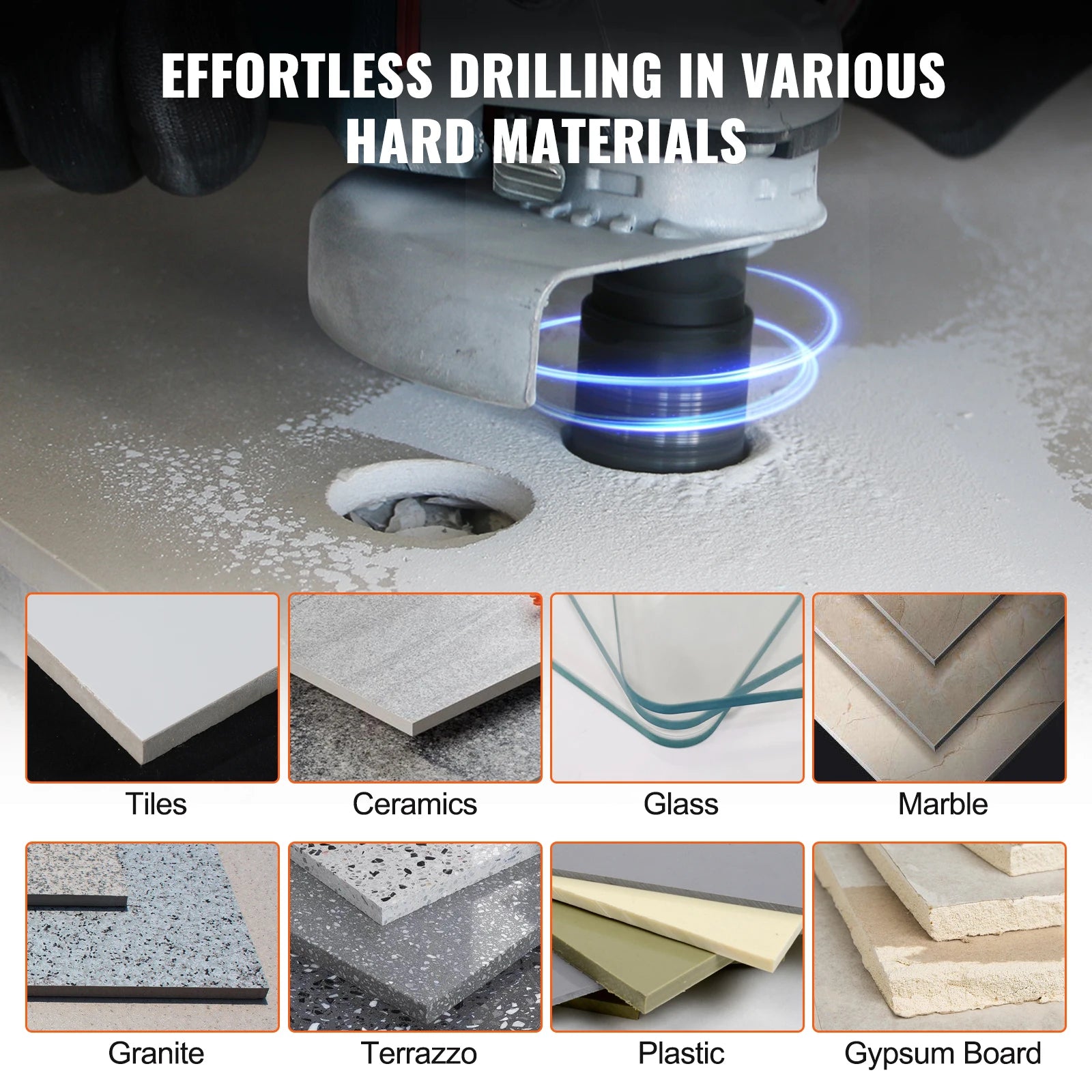 SucceBuy Diamond Core Drill Bit Set Kit &ndash; Storage Case