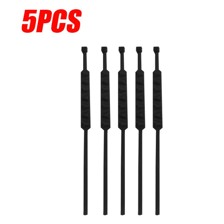 Universal Anti-Skid Snow Chains &ndash; Non Slip Cable Ties 5pcs black