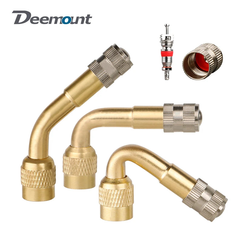 Schrader Valve Extender &ndash; Curved Design for Easy Pump Access