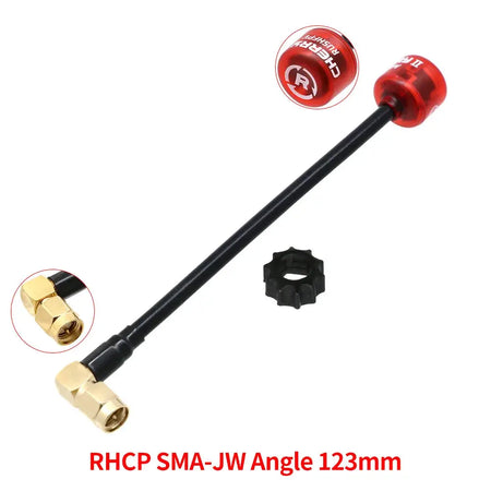 RUSHFPV Cherry 2 II 5.8G 1.8DBI FPV Antenna LHCP RHCP SMA UFL MMCX for FPV Freestyle Analog Digital Drones DIY Parts by InterCyprus Trading Ltd