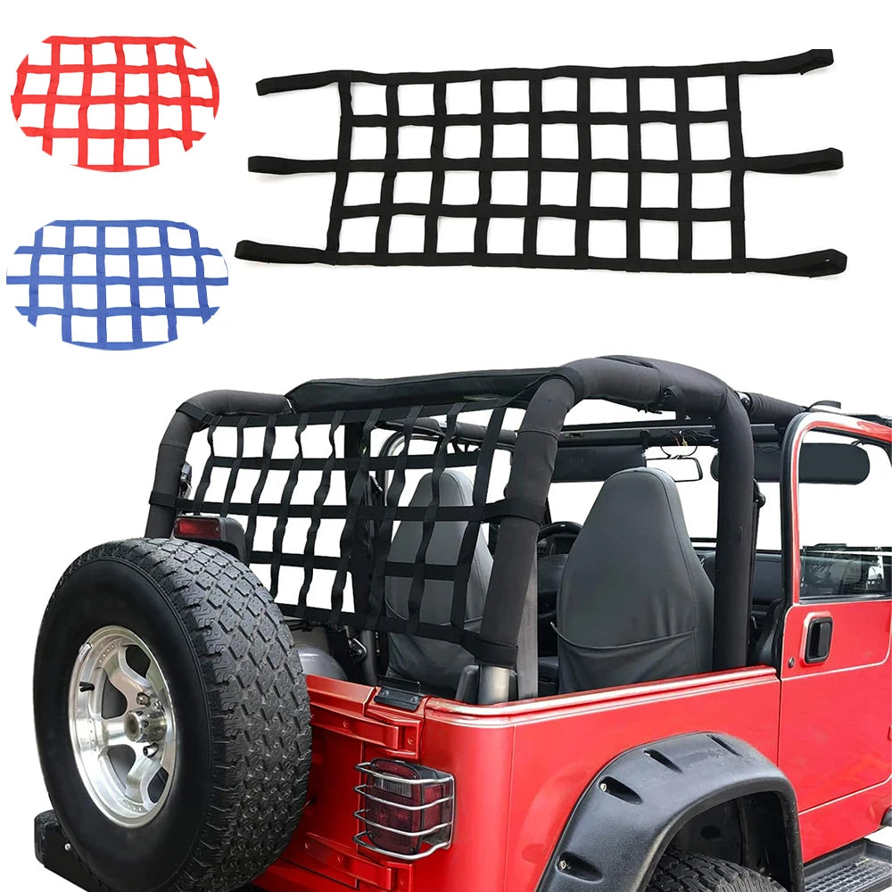Cargo Net for Wrangler Roof &ndash; Secure Load on Jeep Wranglers