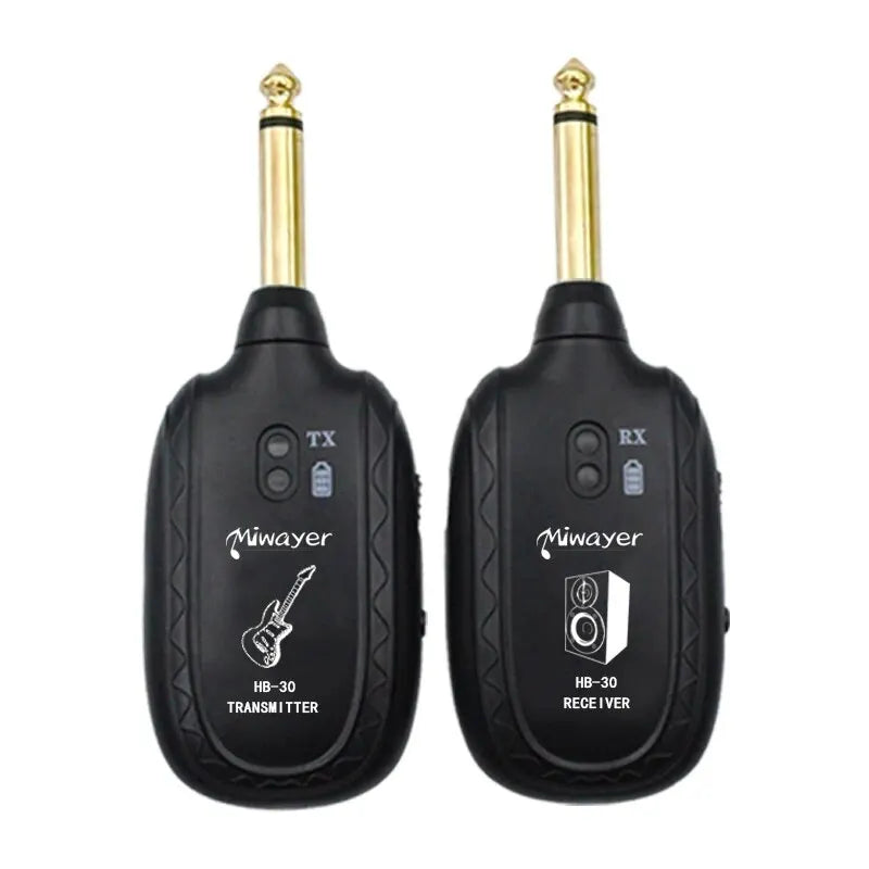 Miwayer HB-30 Guitar Wireless Audio System &ndash; Four Channel HB-30 Black