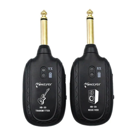 Miwayer HB-30 Guitar Wireless Audio System &ndash; Four Channel HB-30 Black