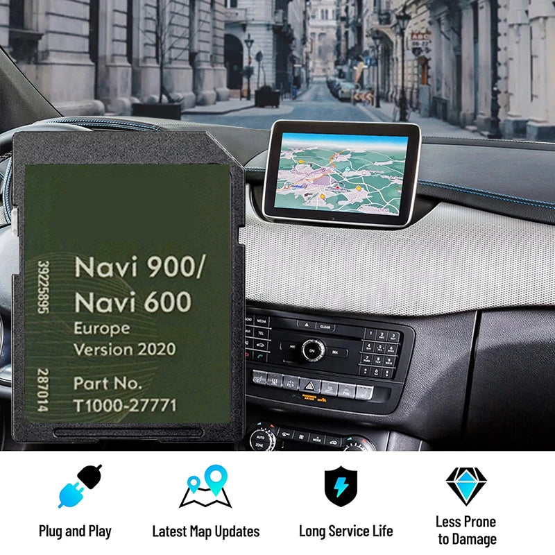 Actualizare hărți pentru Europa pe card SD pentru GPS Opel Navi 600/900