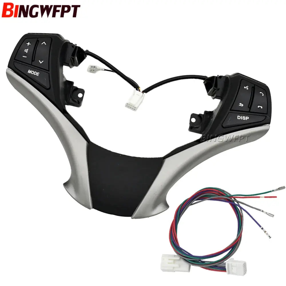 NEW Audio Control Switch Steering PAD Audio Control Button Fit for Toyota YVIOS 2014-2020 84250-0D120 842500D120-E0 by InterCyprus Trading Ltd