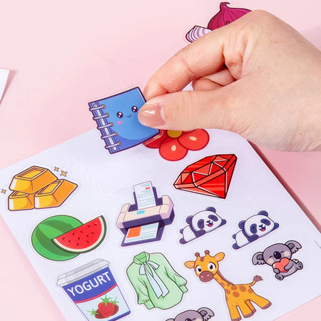 Busy Sticker Book for Toddlers &ndash; Reusable Travel Learning