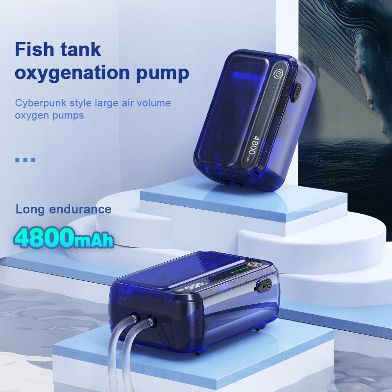 4800mAh Aquarium Oxygen Pump USB Charger &ndash; Ultra Portable