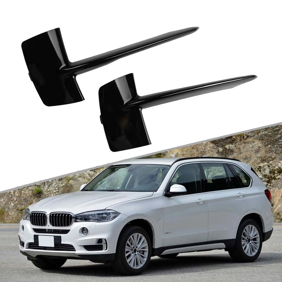 Priekinio buferio grotelių dangtelis BMW X5 F15, tiesioginis atnaujinimas 2012-2018, juodas chromo apdaila