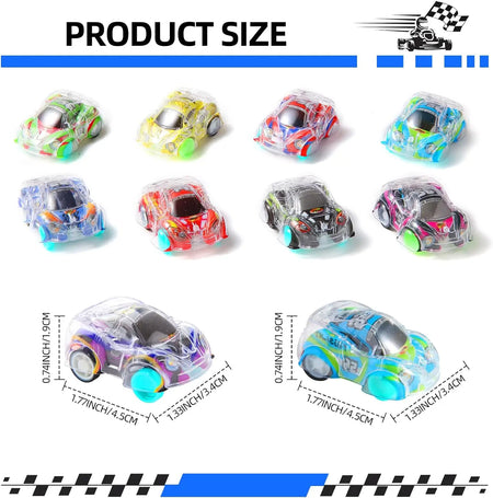 Mini Pull Back Racing Cars Set - 12/100 Pcs for Kids &amp; Toddlers, Perfect Pinata Fillers &amp; Party Bag Stuffers for Boys &amp; Girls
