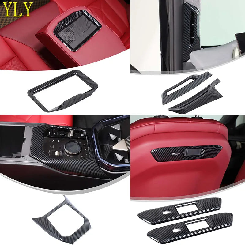 ABS-hiilikuitu kojelaudan konsolipeite BMW X3 G45 varten