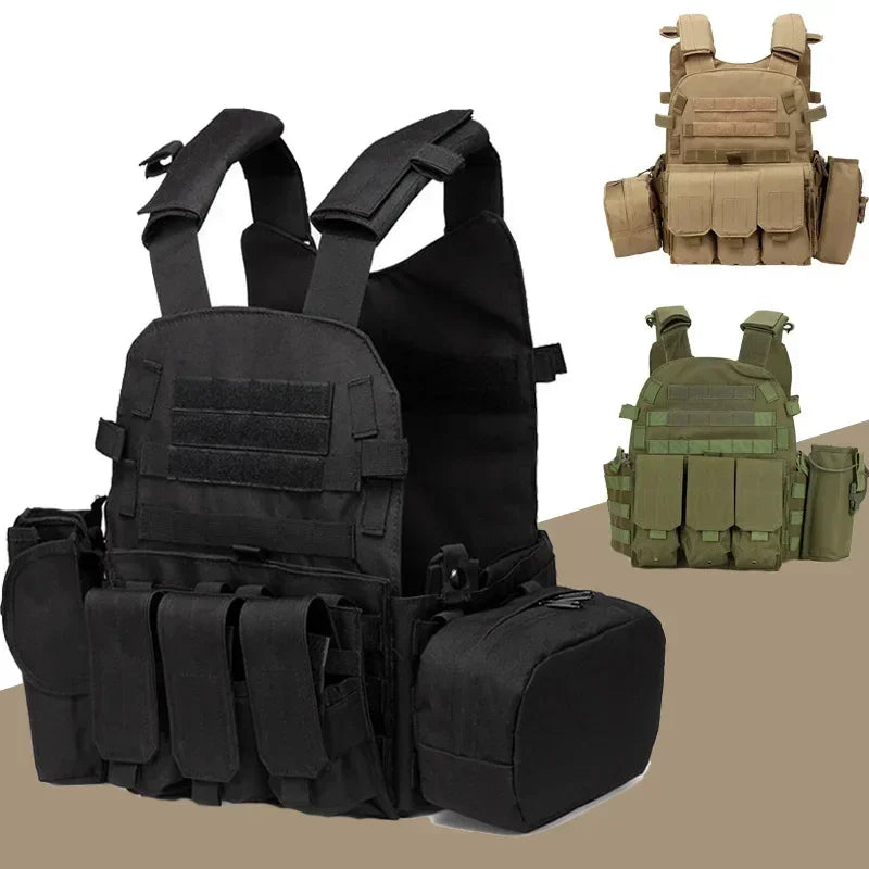 6094 Military Tactical Vest &ndash; Rugged Plate Carrier Design