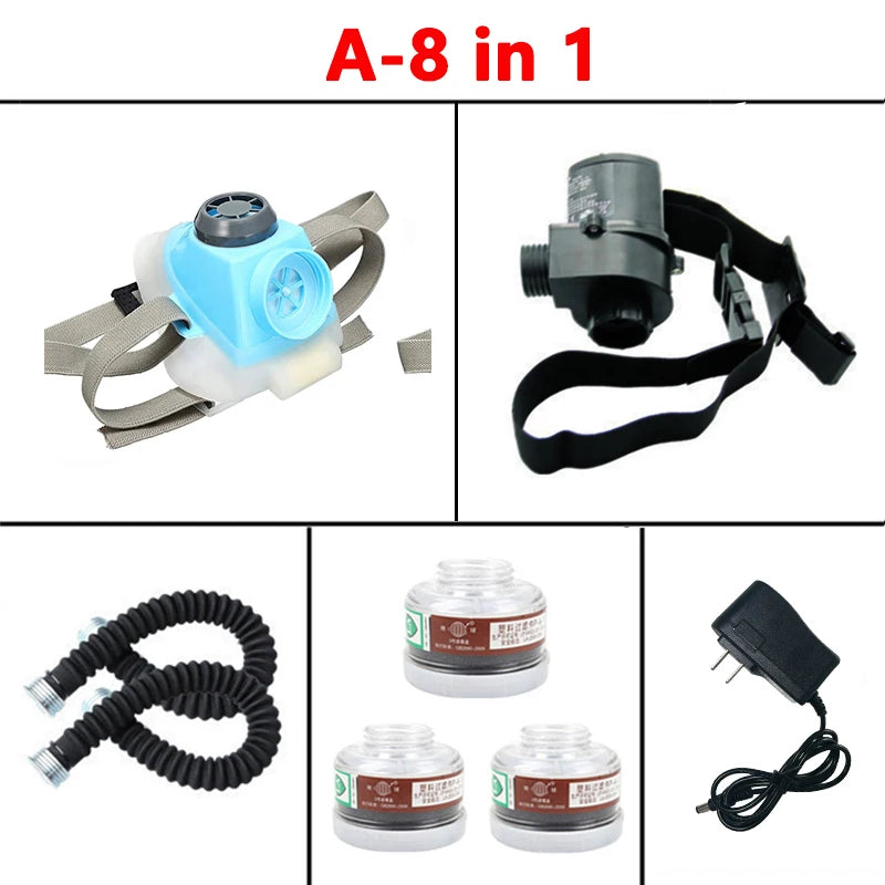 8 In1 Constant Flow Air Supplied Respirator &ndash; Low Noise A-8in-1