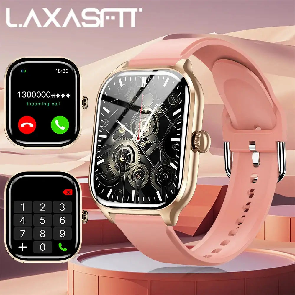 LAXASFIT 2025 Smart Watch 24 Hour Health Monitoring Bluetooth