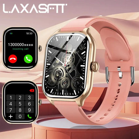 LAXASFIT 2025 Smart Watch 24 Hour Health Monitoring Bluetooth