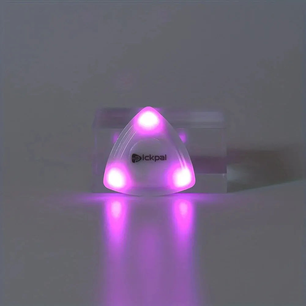 Miwayer LED Luminous Guitar Picks &ndash; Three Color Light Purple