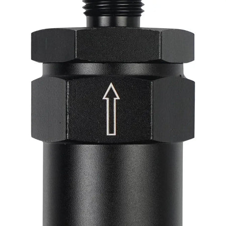 Aluminum 6AN Black Billet Inline Fuel Filter 30 Micron by InterCyprus Trading Ltd
