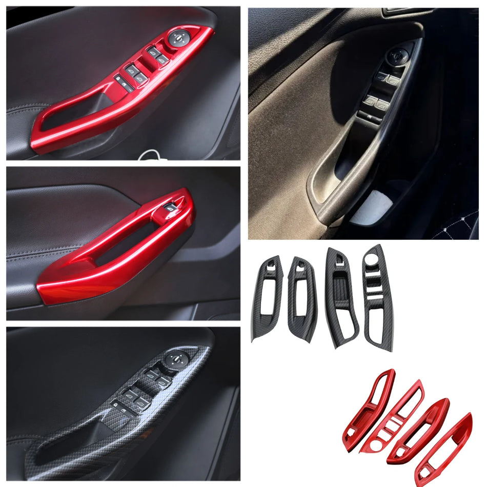 Copertura del telaio del pannello alzavetro in ABS per Ford Focus MK3 LHD, guida a sinistra