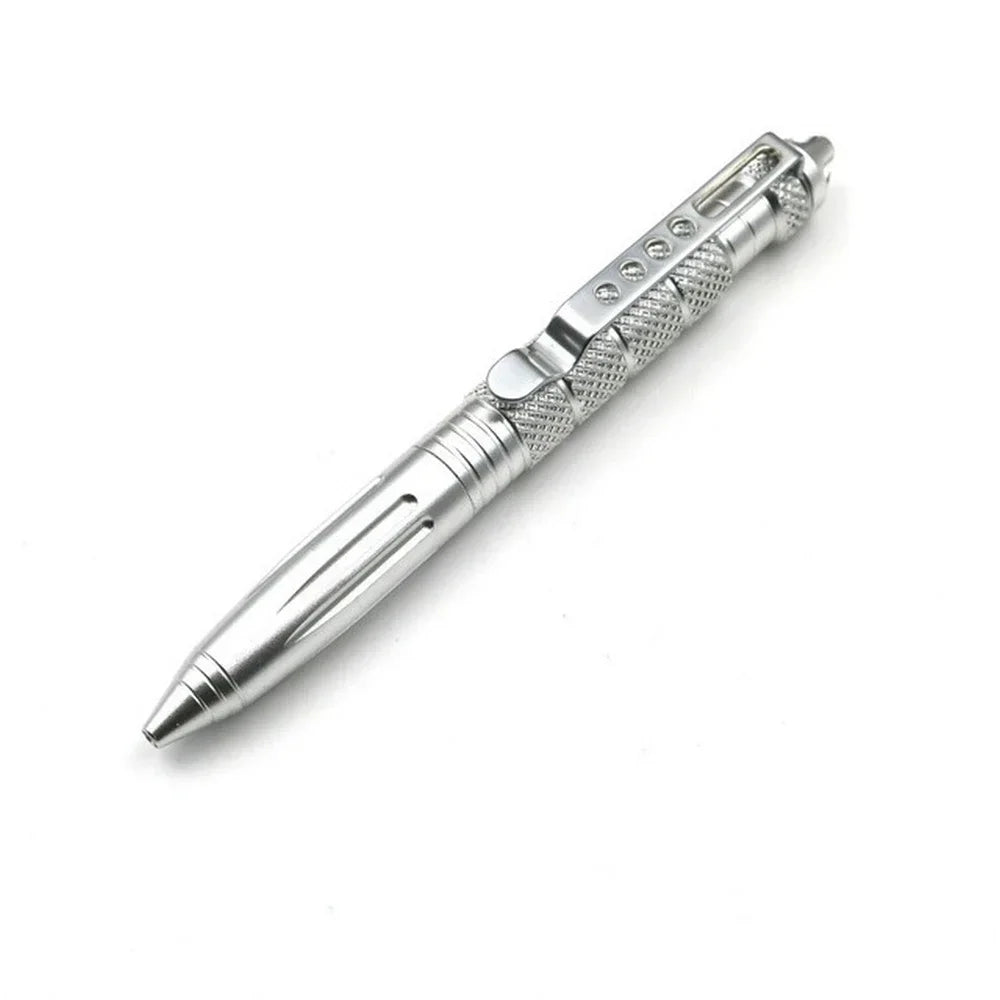 QHSPE Tactical Multifunctional Pen - Survival Tool &amp; Glass Breaker Silver