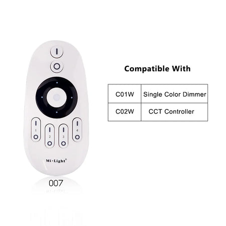 Tuya WiFi LED Controller Alexa Google Home Voice Control RGB RGBW CCT LED Strip Smart Controller APP BT RF Remote 2.4G DC12V-24V 007 Remote