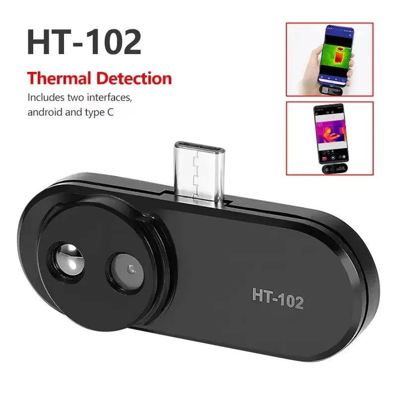 Enhanced HT-102 USB Type-C Thermal Imager for Android - 32x32 Infrared Camera, -20~300u2103 Temperature Range HT-102 -AA21551